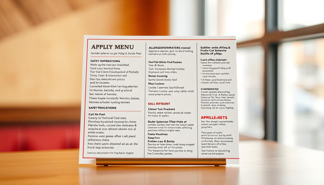 Applebee's Allergen Menu