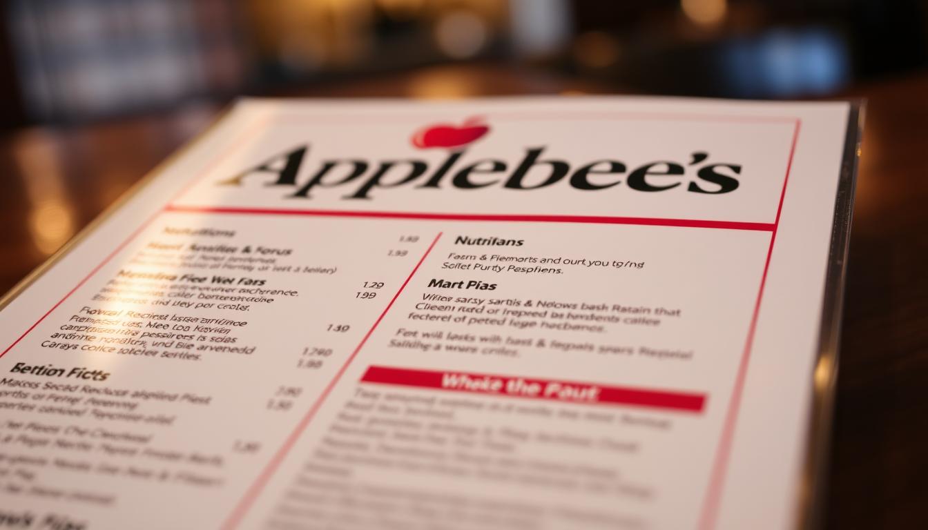 Applebee's Menu Nutrition