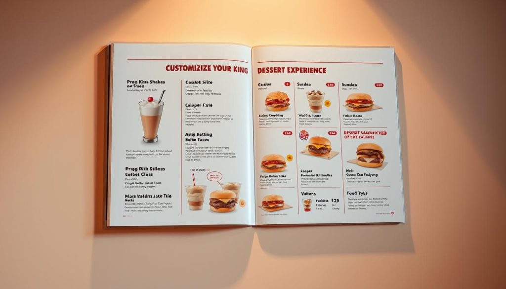 Burger King Dessert Menu Customization