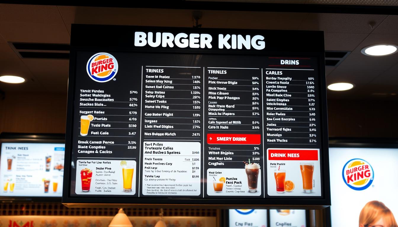 Burger King Drink Menu