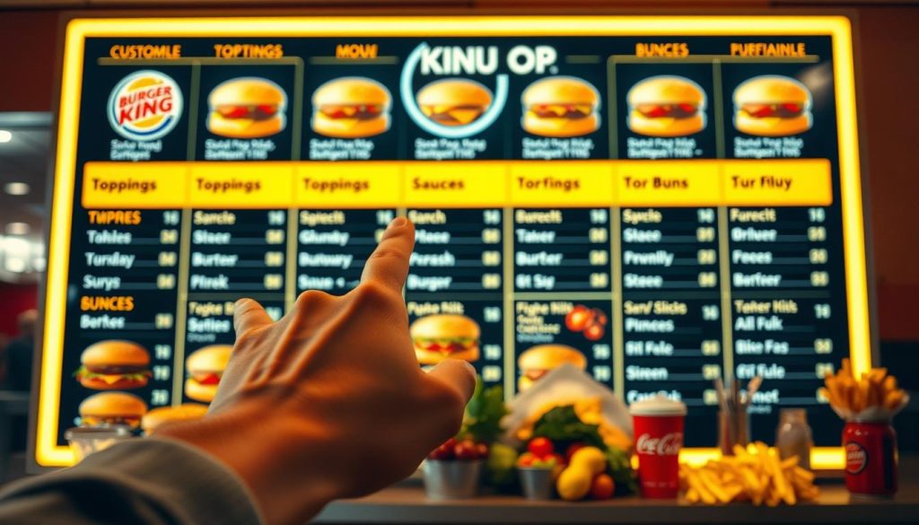 Burger King Menu Customization Hacks