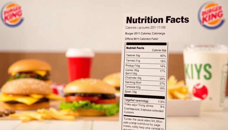 Burger King Menu Nutrition