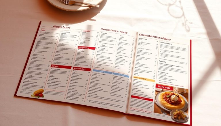 Cheesecake Factory Allergen Menu