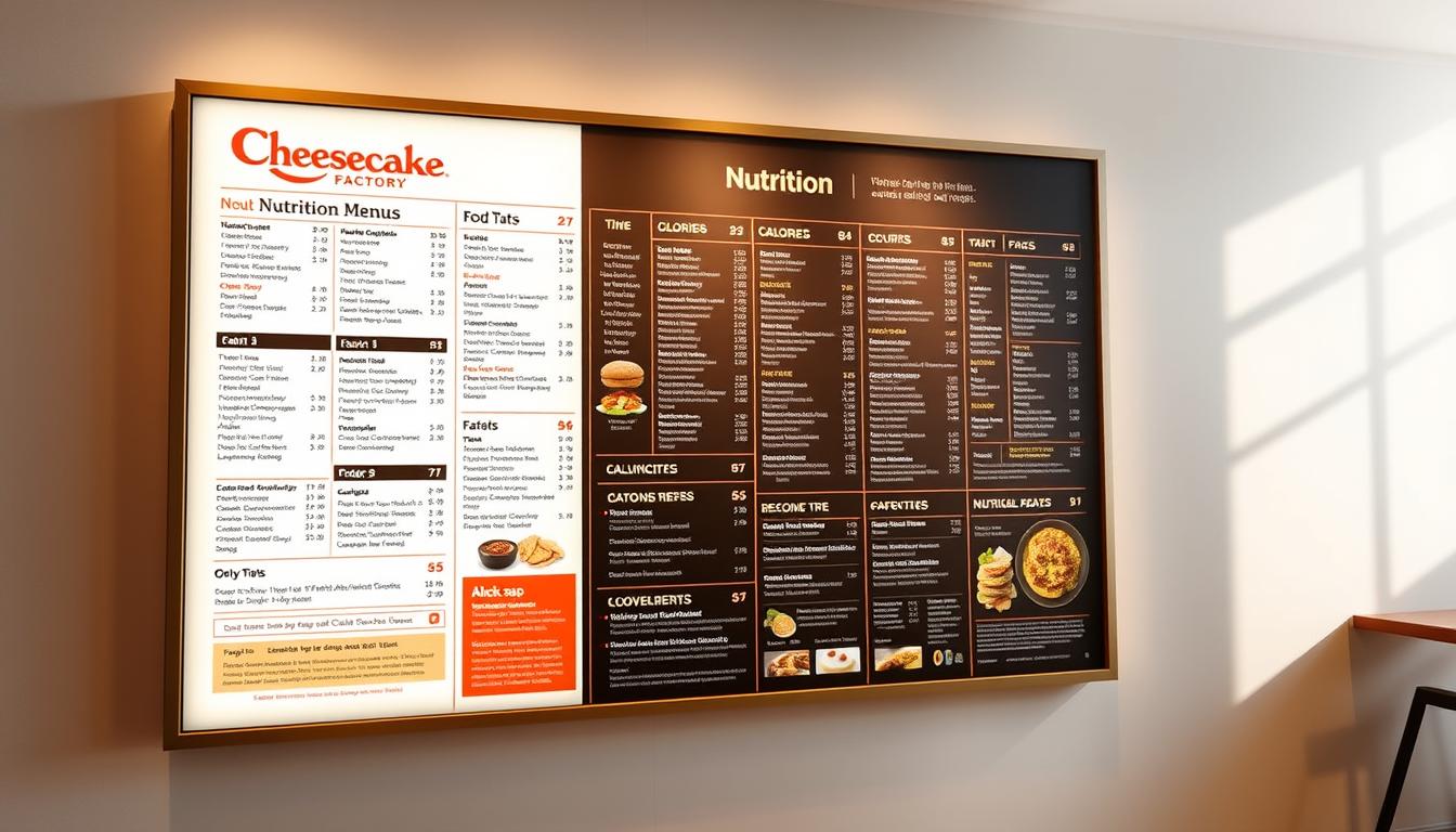 Cheesecake Factory Nutrition Menu