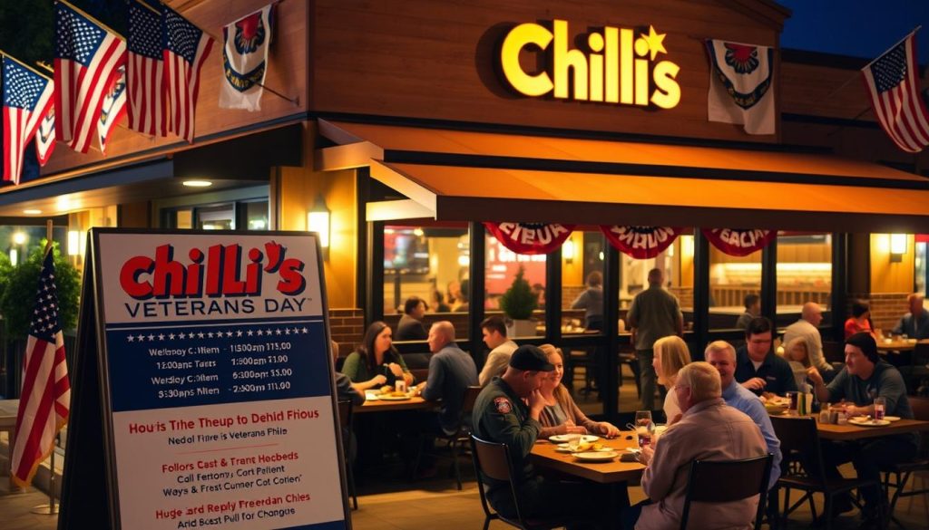 Chili's Veterans Day Celebrations Timing