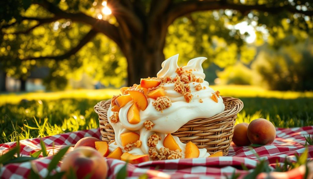 Dairy Queen Summer Blizzard Picnic Peach Cobbler