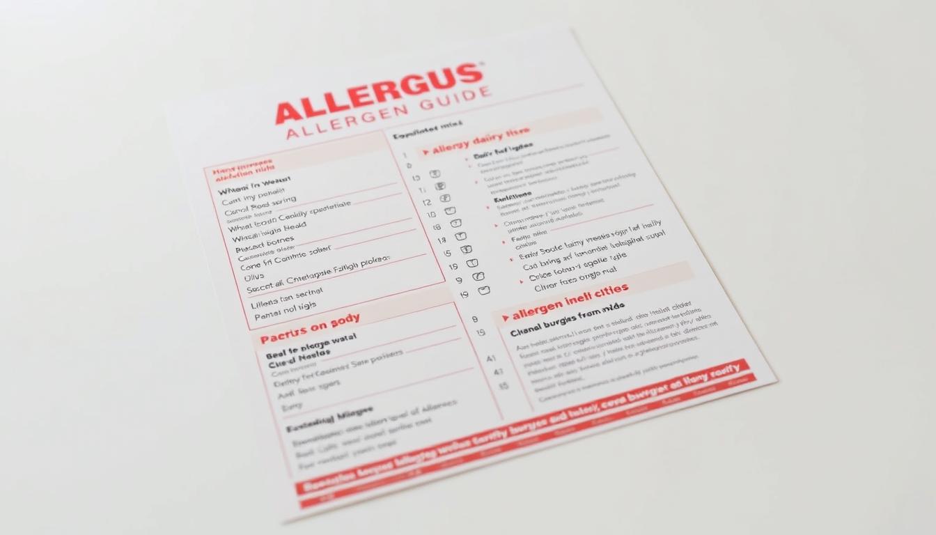 Five Guys Allergen Menu