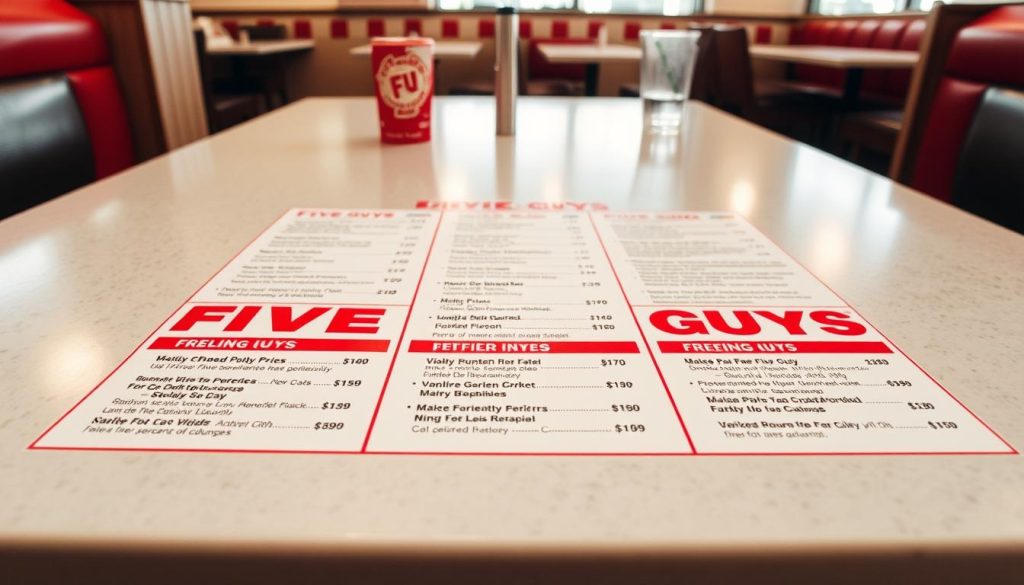 Five Guys Pricing Structure