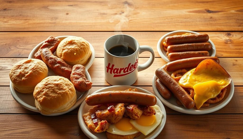 Hardees Breakfast Menu Variety