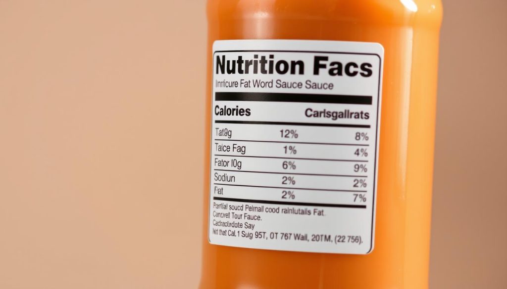 Jack in the Box Sauce Nutrition Facts