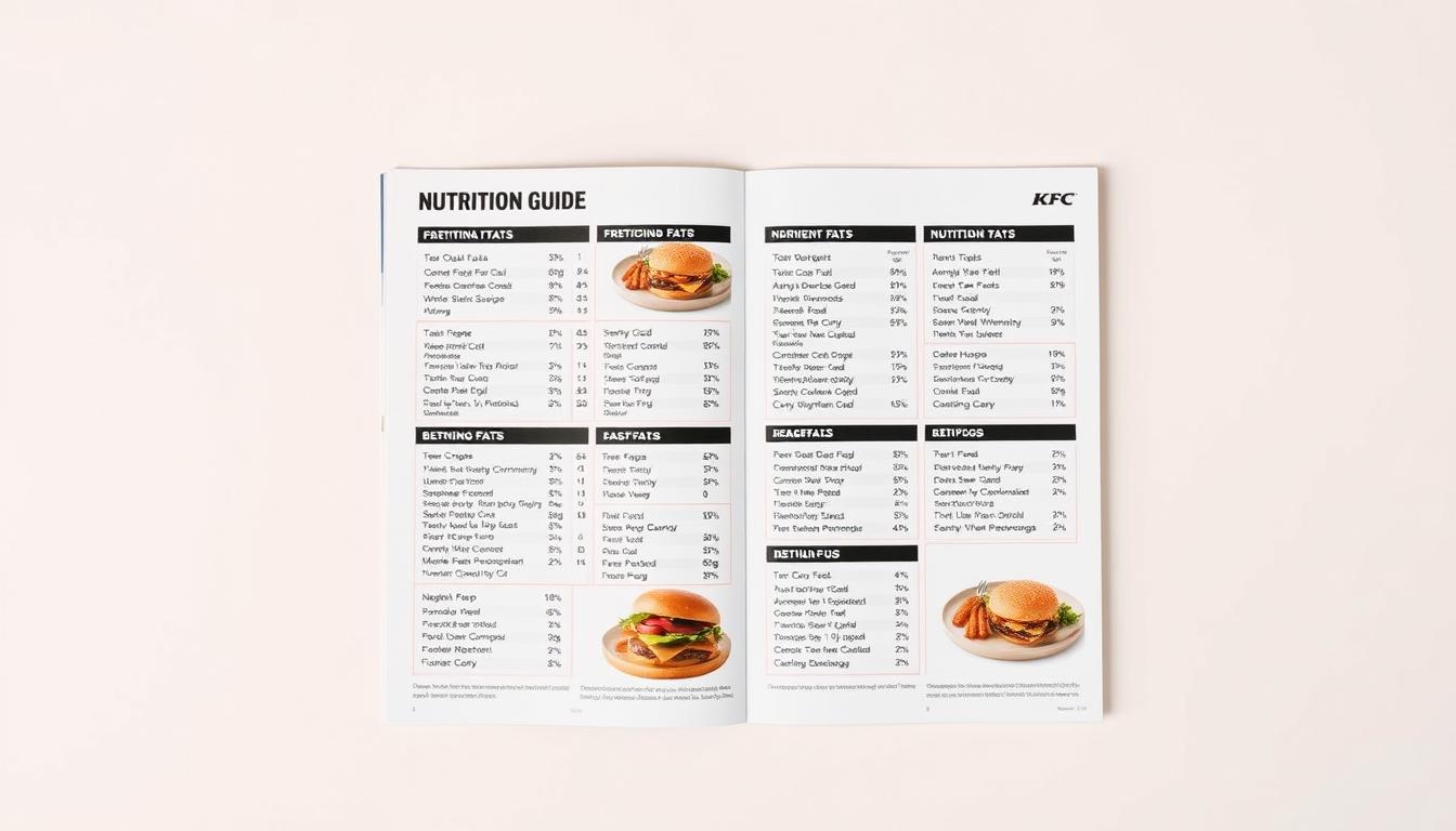 KFC Nutrition Menu