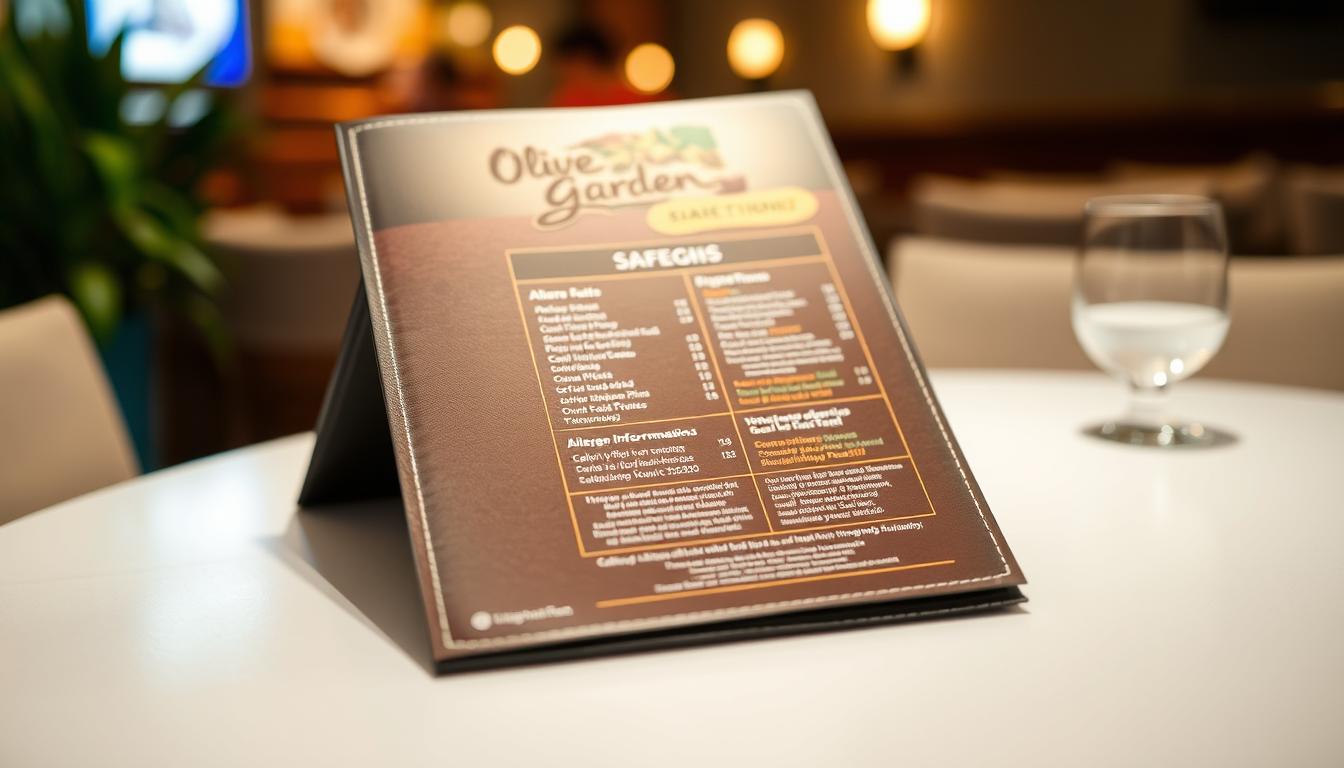 Olive Garden Allergen Menu