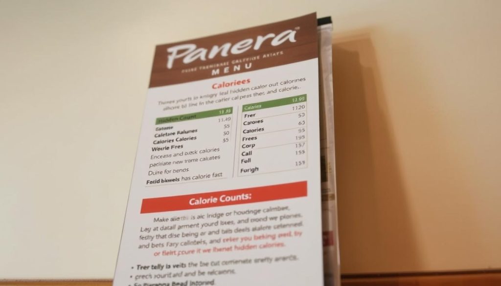 Panera Menu Calorie Count Warning