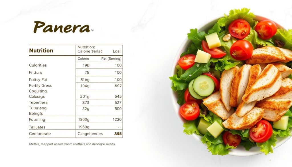 Panera Salad Nutrition Information