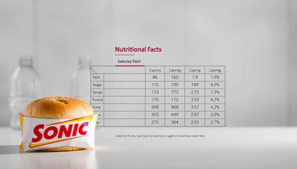 Sonic Nutritional Information Breakdown