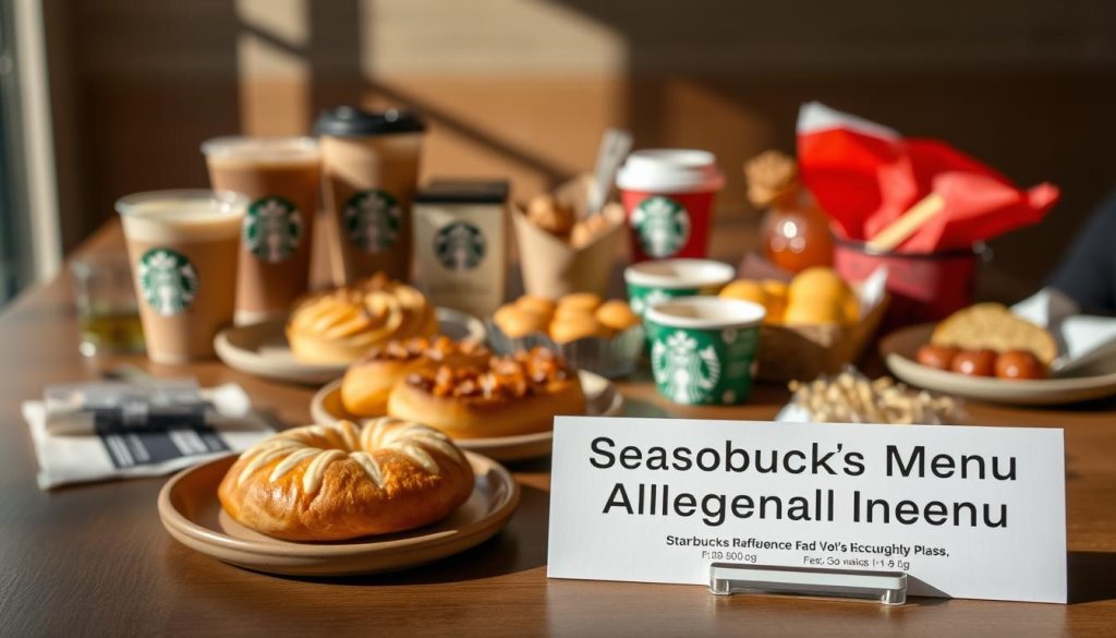 Starbucks Seasonal Menu Allergen Information