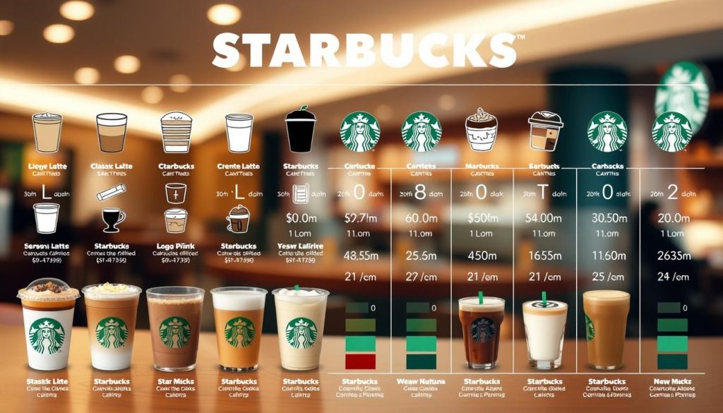 Starbucks drinks calories infographic