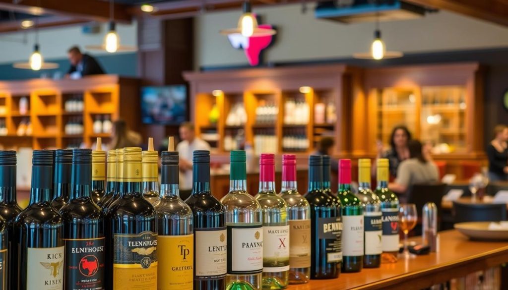 Texas Roadhouse Wine and Spirits Selection