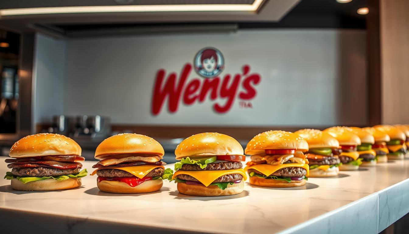 Wendy's Burger Menu