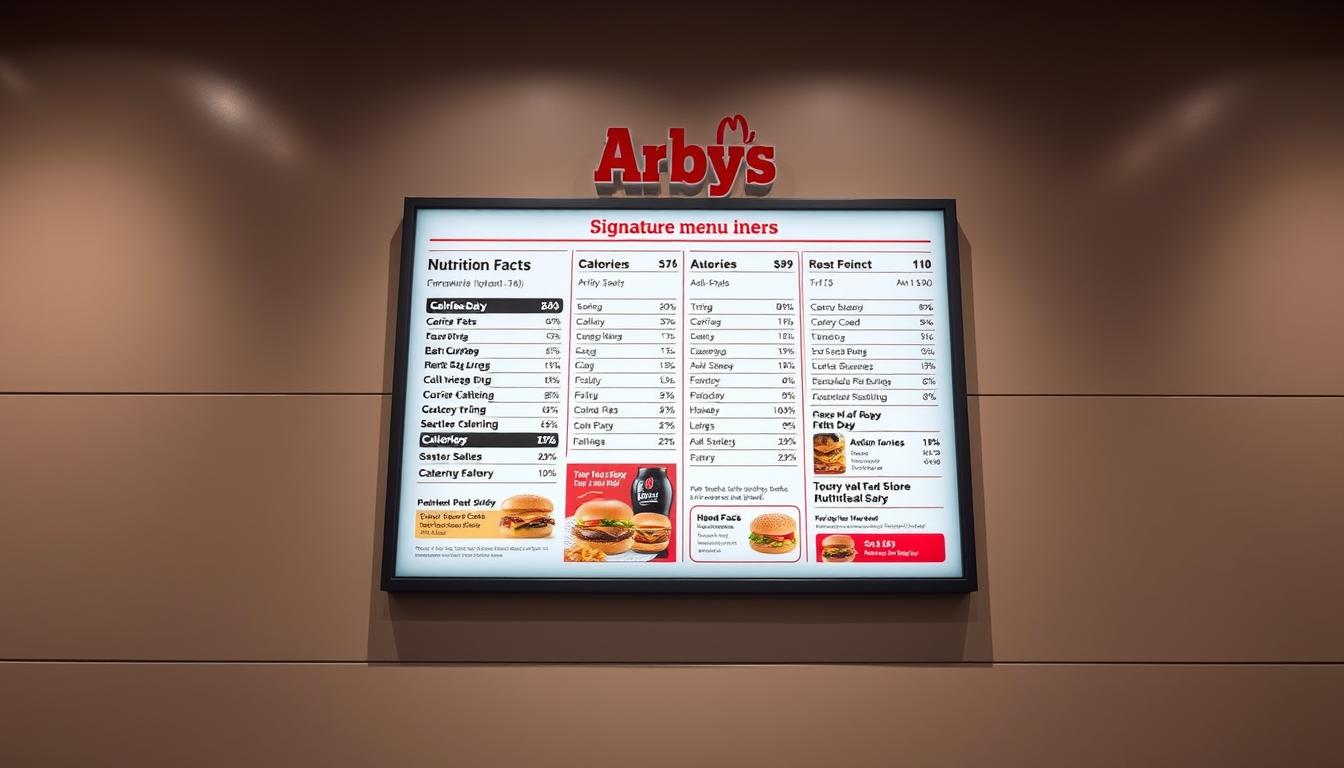 arby's menu calories