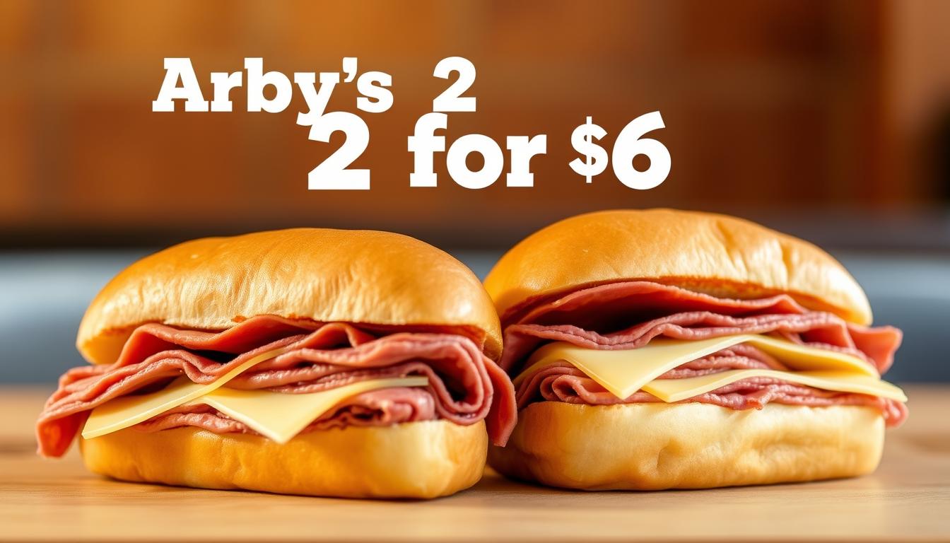 arby's menu specials 2 for $6