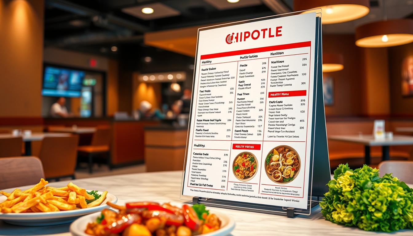 chipotle mexican grill menu nutrition