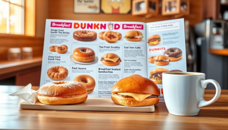 dunkin breakfast menu