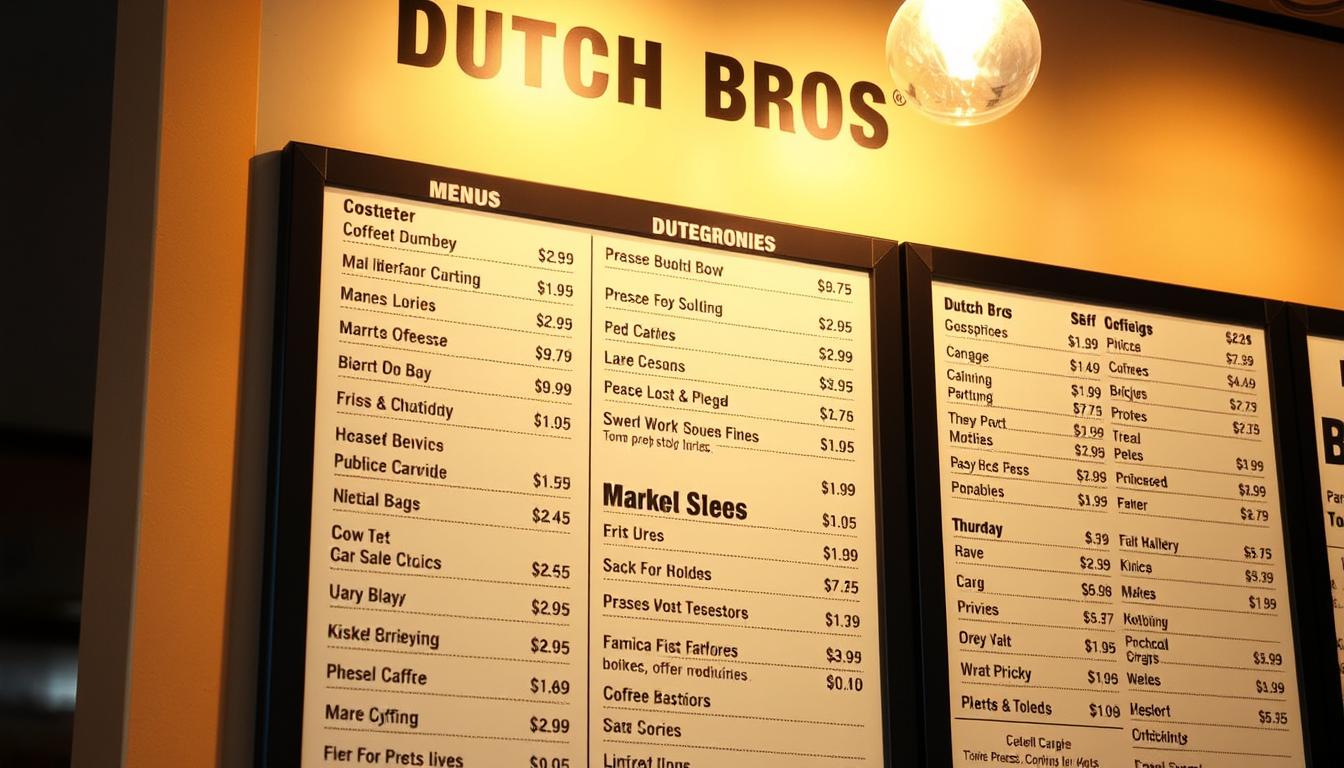 dutch bros menu