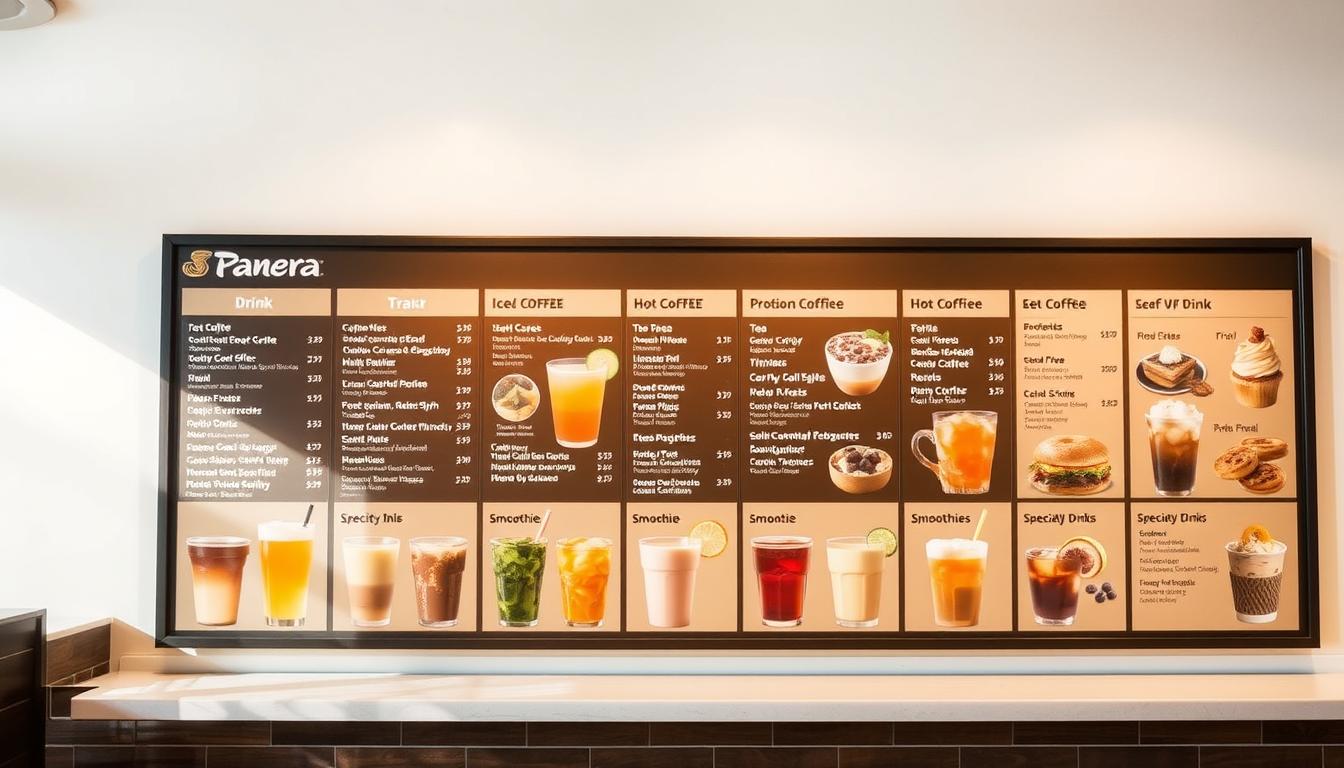 panera bread beverage menu