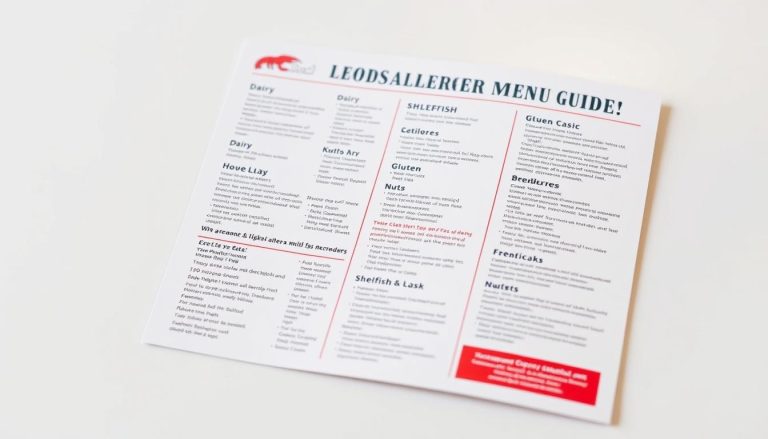 red lobster allergen menu