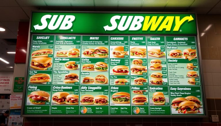 subway menu