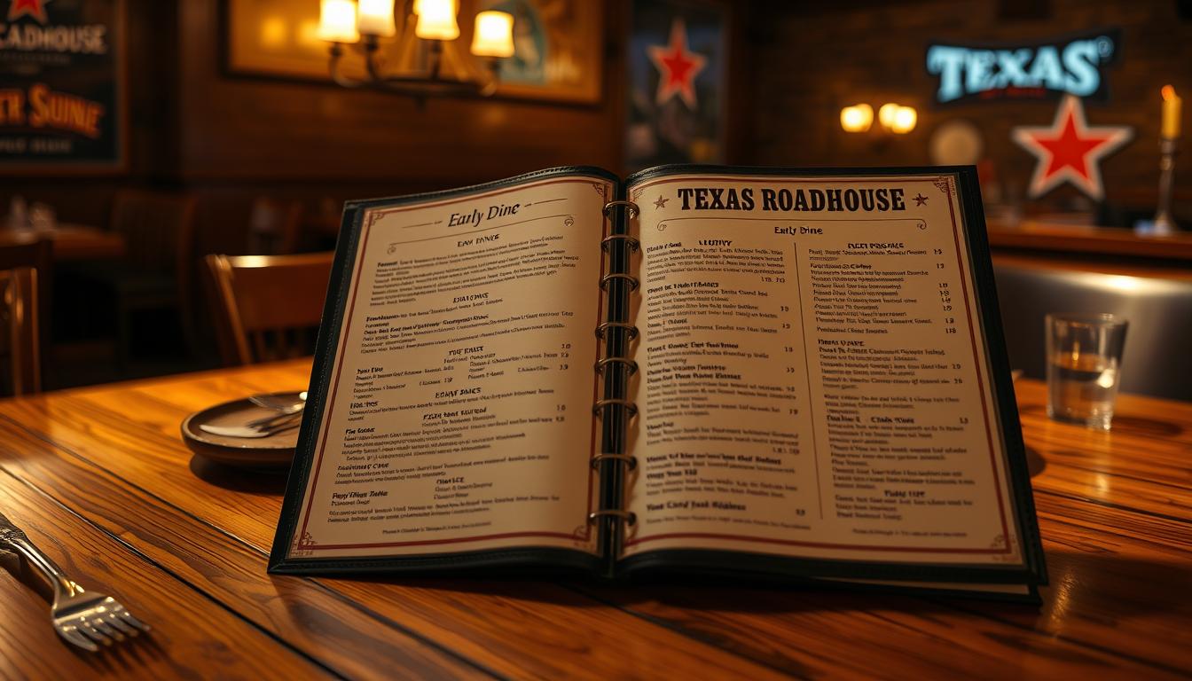 texas roadhouse early dine menu