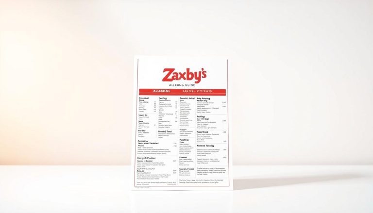 zaxby's allergen menu