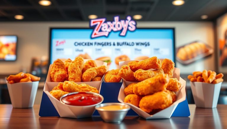 zaxby's chicken fingers & buffalo wings menu