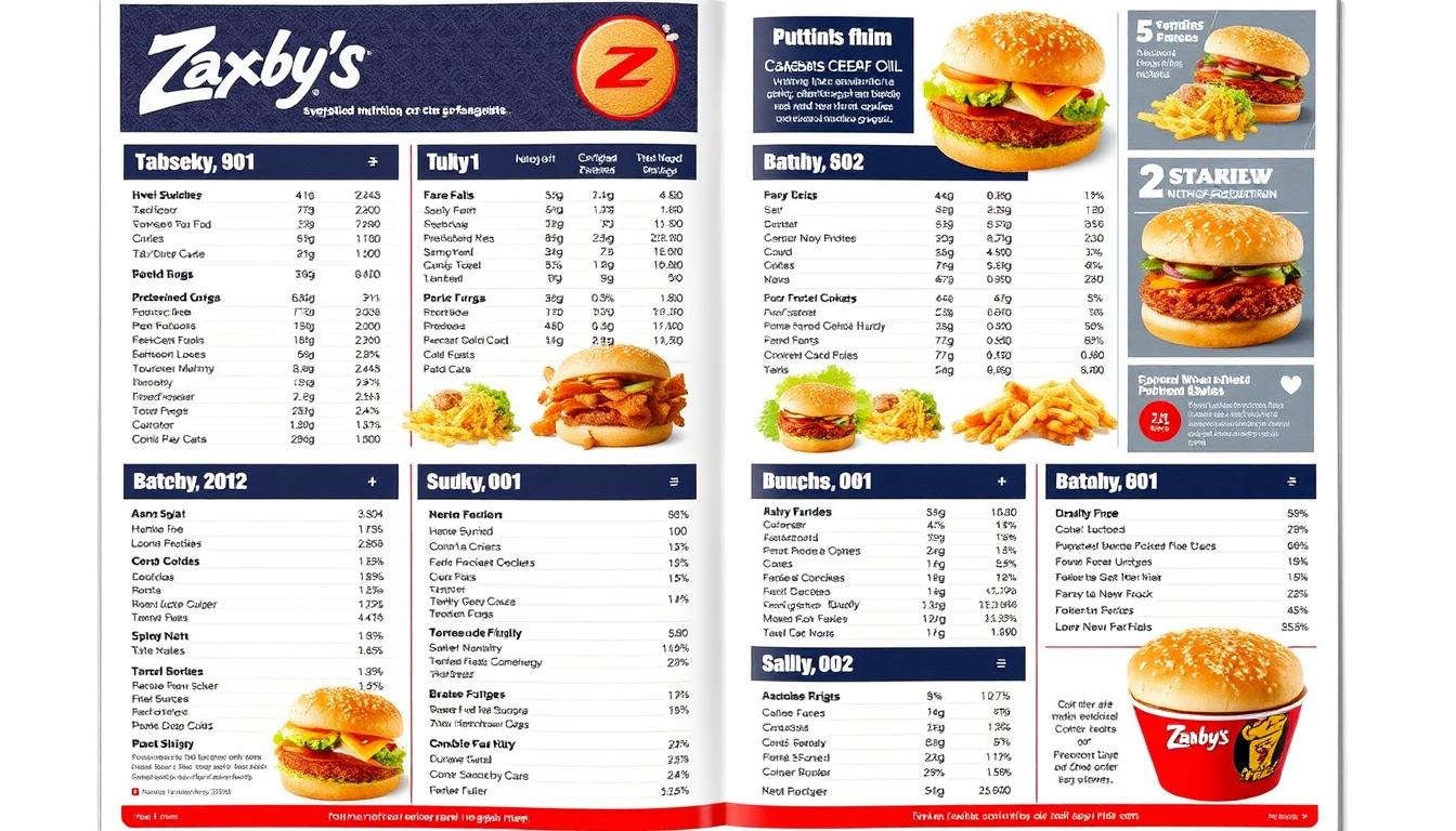 zaxby's menu and calories