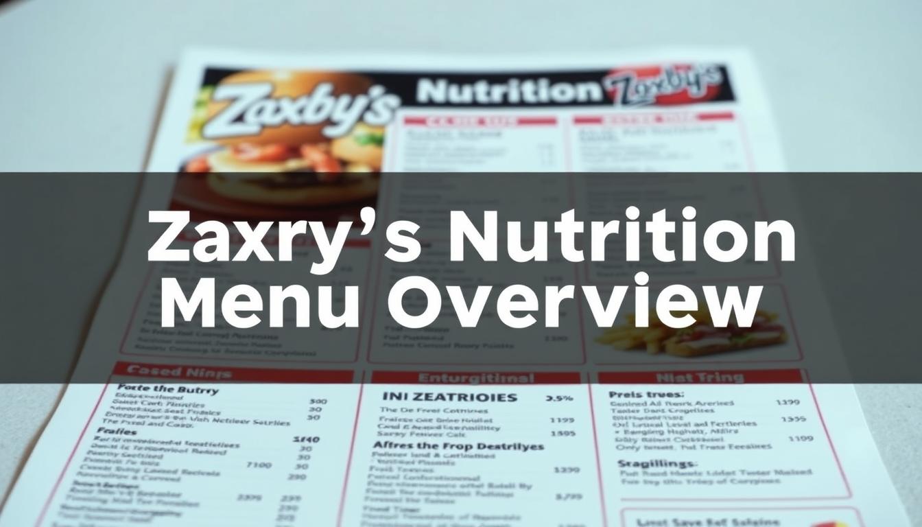 zaxby's nutrition menu